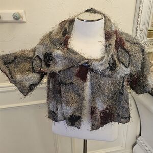 Pretty Angel Fuzzy Multicolor Cape